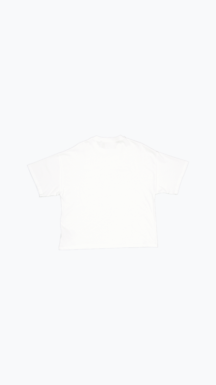 T-Shirt Boxy "Cousu Main" Blanc